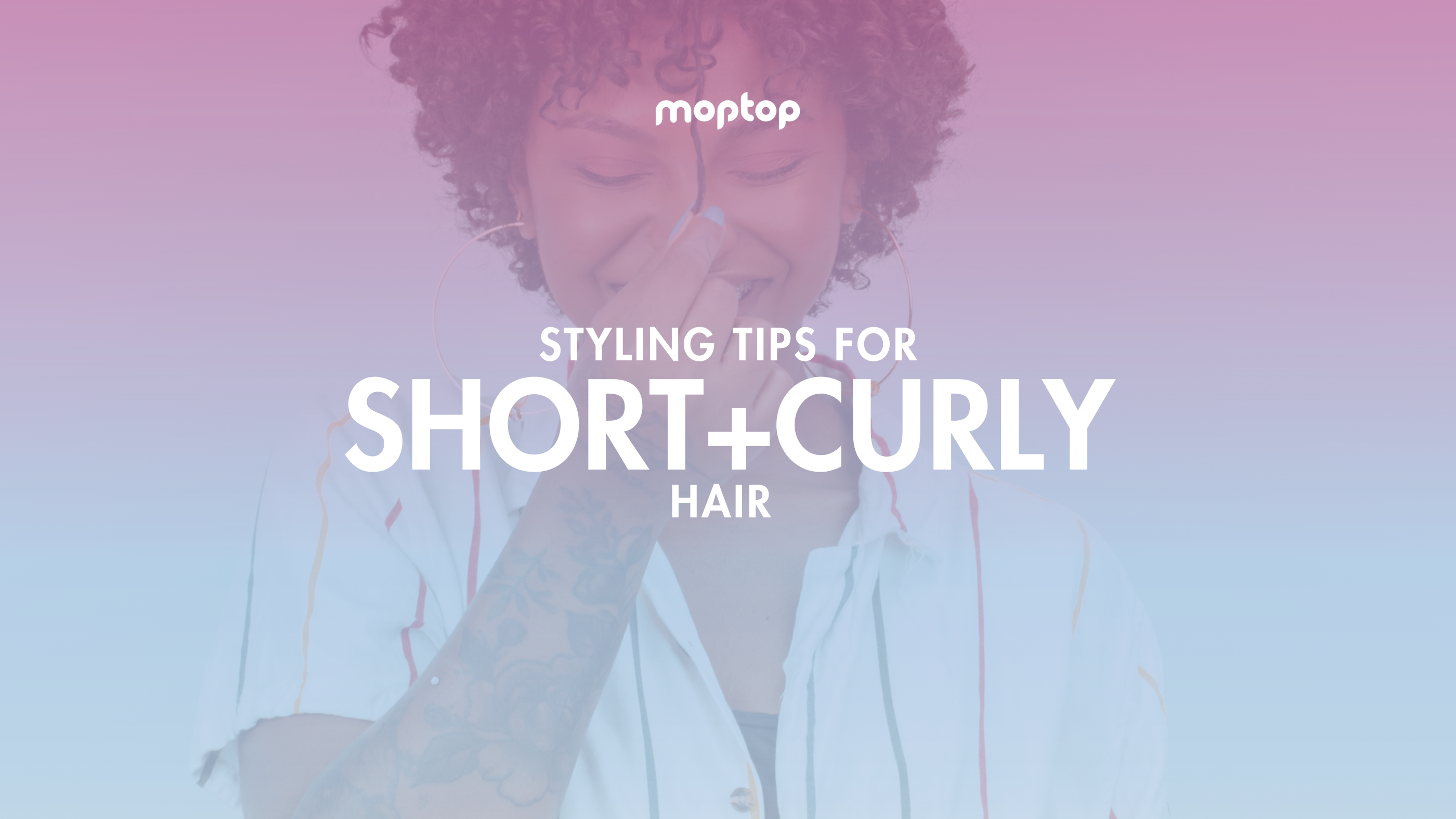 short and curly hair - natural hair care products - moptop haircare