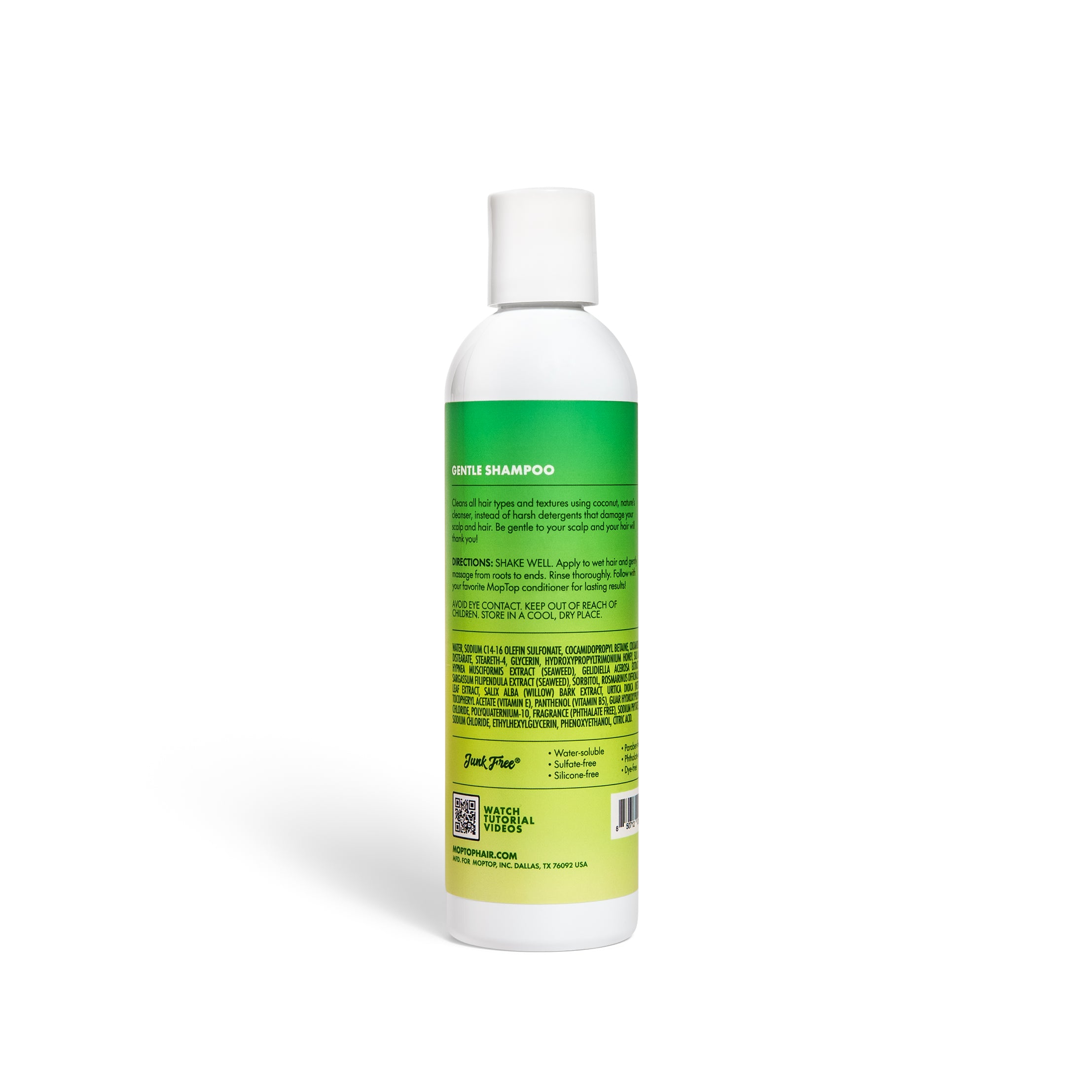 Moptop Curly Hair Shampoo, Junk-Free, Coily, Wavy Haircare