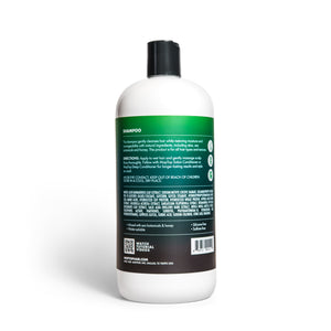 Back view of 32 ounce Salon Gentle Shampoo bottle
