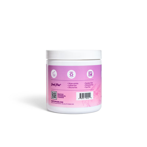 Back view of a Curly Hair Custard jar