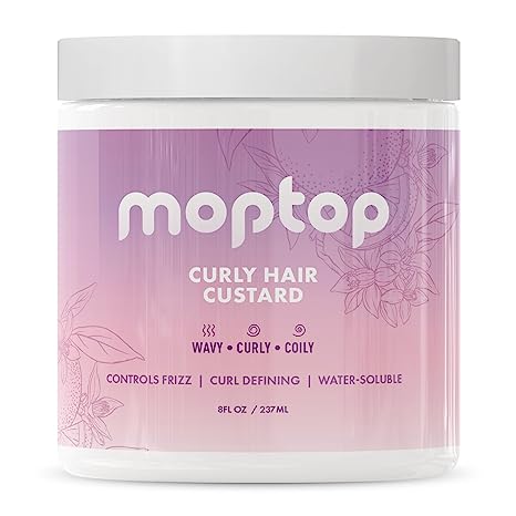 MopTop Curly Hair Custard New Brand 8oz Jar