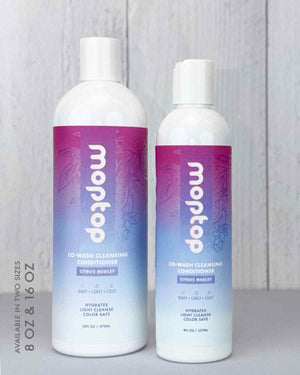 An 8 ounce and 16 ounce bottle of Co-Wash Cleansing Conditioner