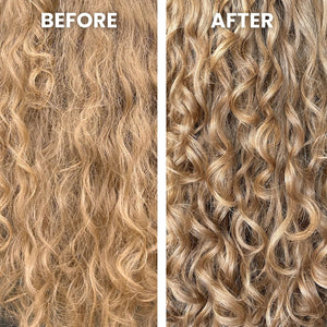 Curly Hair Custard Before & After Image