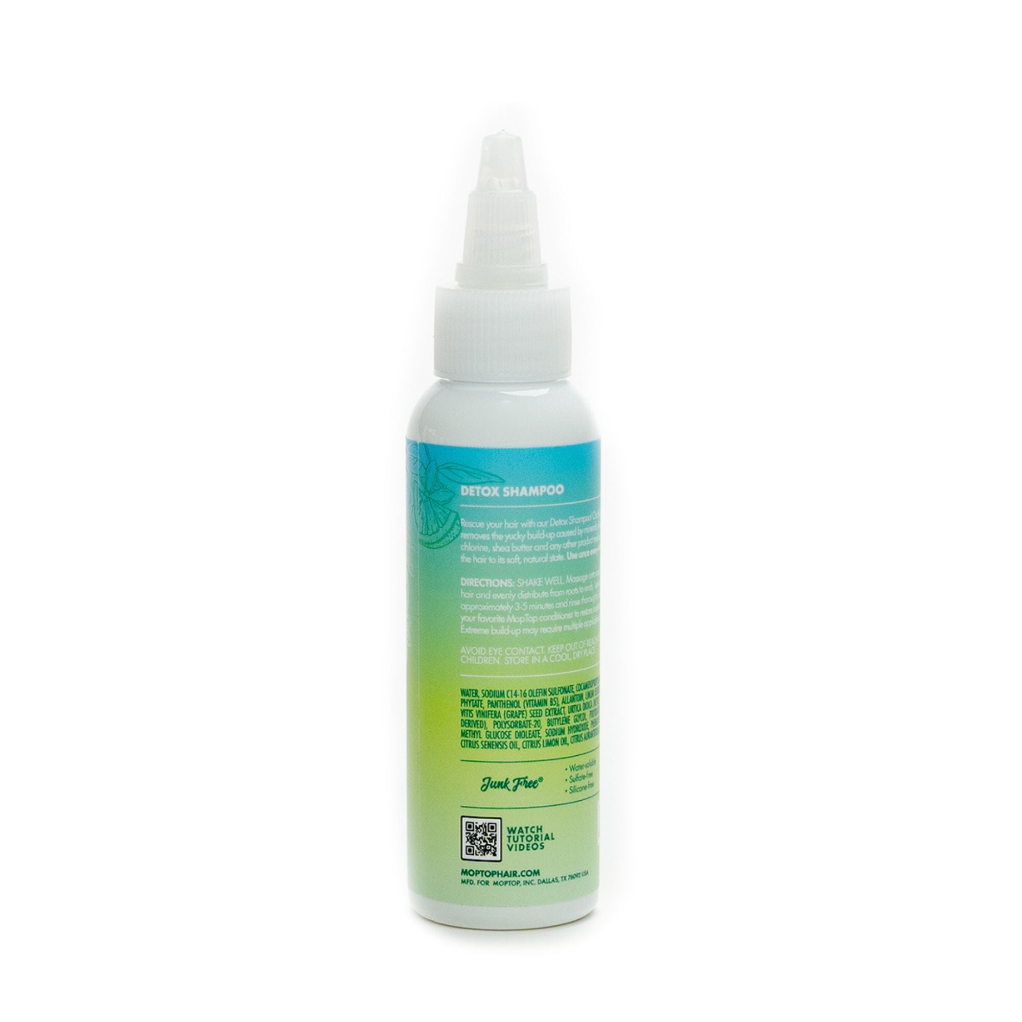 Clean buildup from scalp detox shampoo