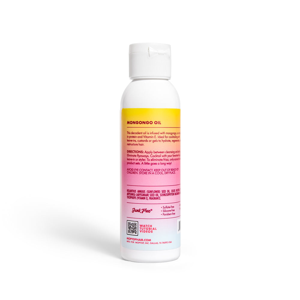 Front view of a Mongongo Oil bottle