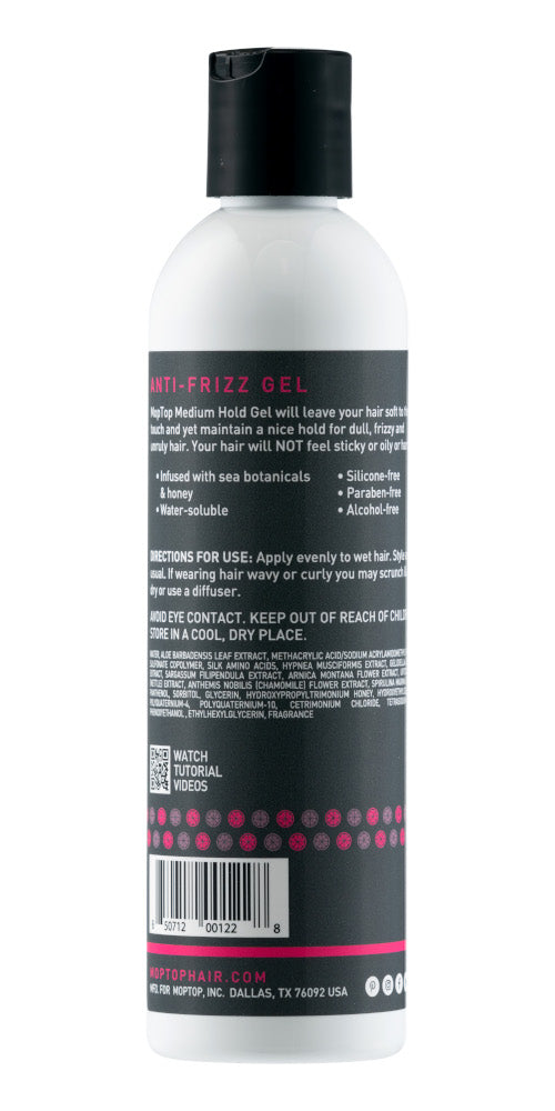 Mop Top Medium Hold/Anti-Frizz Gel | Salon Line Haircare Products