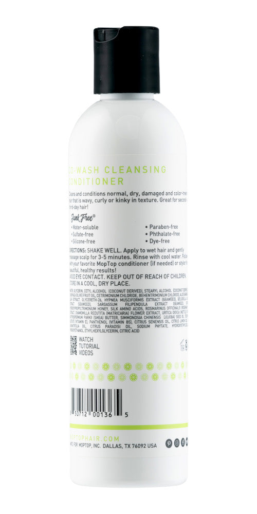 MopTop Co-Wash Cleansing Conditioner | Back Photo