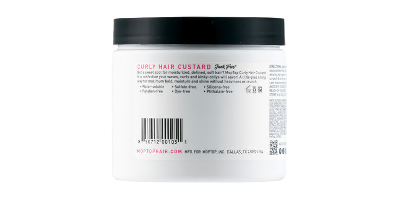 Curly Hair Custard 16oz by MopTop | Description Label Product Photo