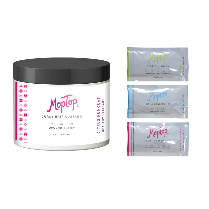 Curly Hair Custard by MopTop | 8oz with Sample Packets Product Photo